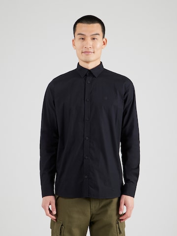 INDICODE JEANS Regular Fit Skjorte 'Hayley' i sort: forside