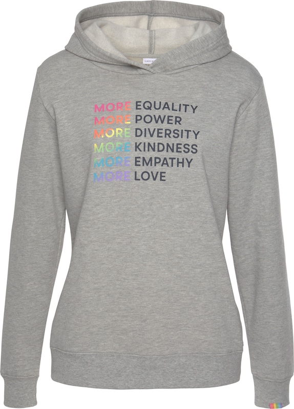 LASCANA Sweatshirt in Graumeliert LASCANA Sweatshirt in Graumeliert