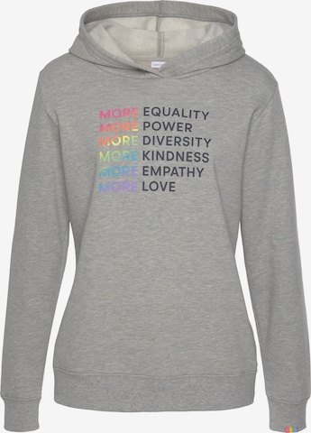 LASCANA Sweatshirt in Grey: front