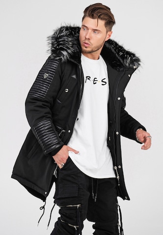 behype Parka 'FADE-2' in Schwarz: predná strana