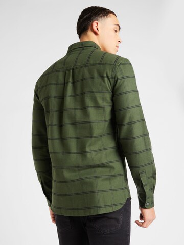 Lyle & Scott Slim fit Button Up Shirt 'Windowpane' in Green