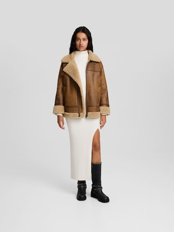 Bershka Winter jacket in Brown