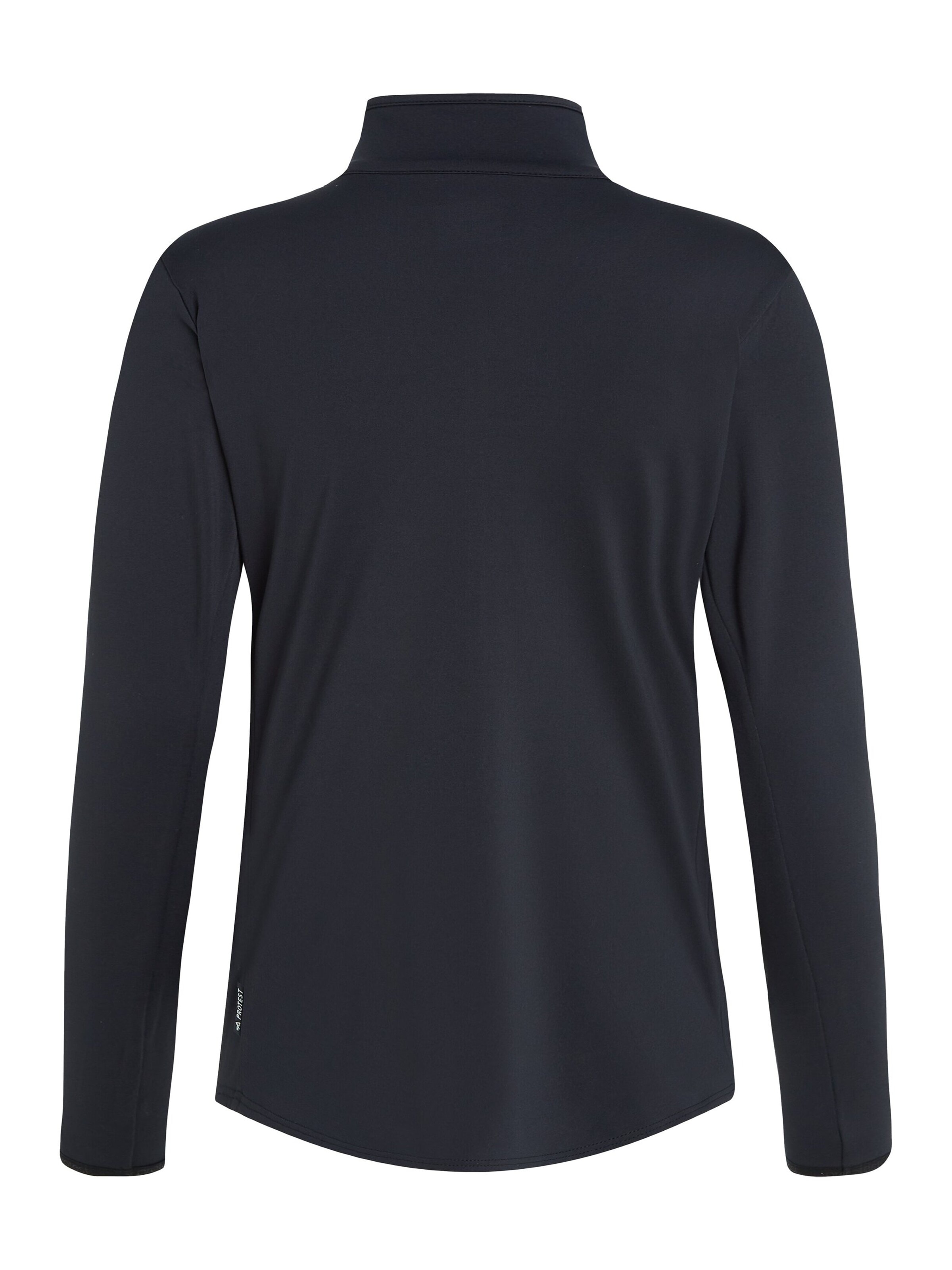PROTEST Athletic Zip-Up Hoodie 'PRTPEEPAL' in Black