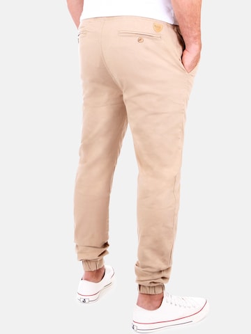 Reslad Slim fit Chino Pants 'Chino Jogger' in Beige