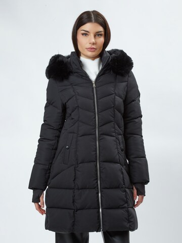 Influencer Winter coat in Black: front