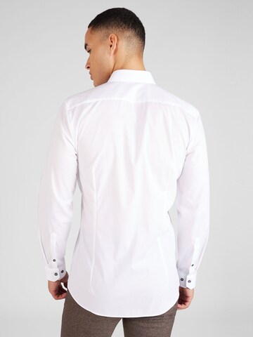 OLYMP Slim fit Button Up Shirt 'No. 6 Six' in White