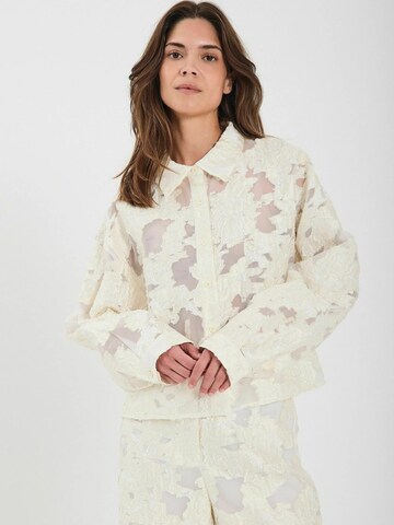 NORR Shirt ' Burna ' in Beige: Vorderseite