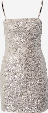 GLAMOROUS Cocktail Dress in Silver: front