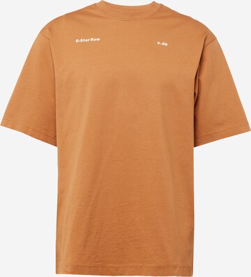 G-Star RAW - Camiseta en marrón: frente