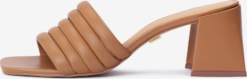 Kazar Mules in Brown: front