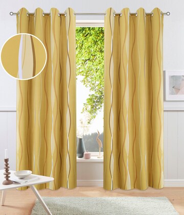 MY HOME Curtains & Drapes in Yellow