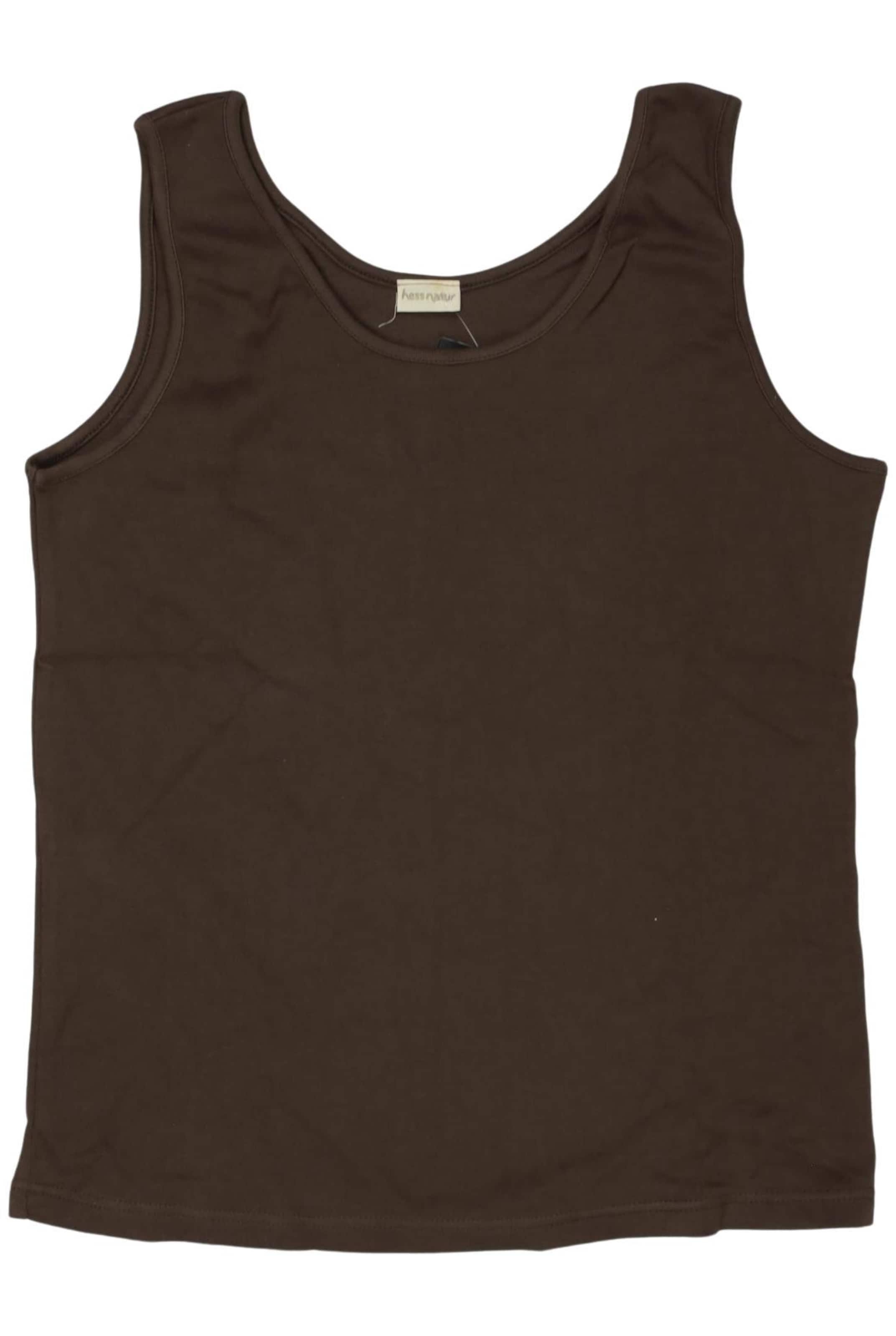 hessnatur Top & Shirt in L in Brown: front