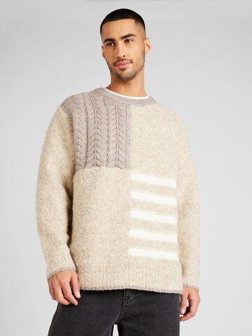 TOPMAN Sweater in Beige: front