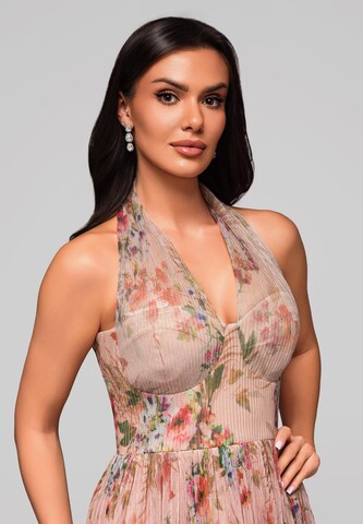 Ombre Evening dress in Beige