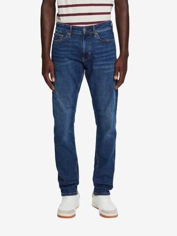 ESPRIT Slimfit Jeans in Blauw: voorkant