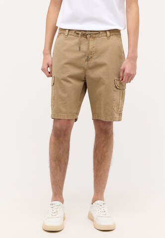 MUSTANG Loose fit Cargo Pants in Beige: front