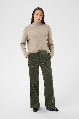 Part Two - Pierna ancha Pantalón en verde