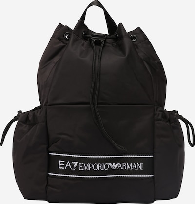 EA7 Emporio Armani Mochila 'ZAINO' en negro / blanco, Vista del producto