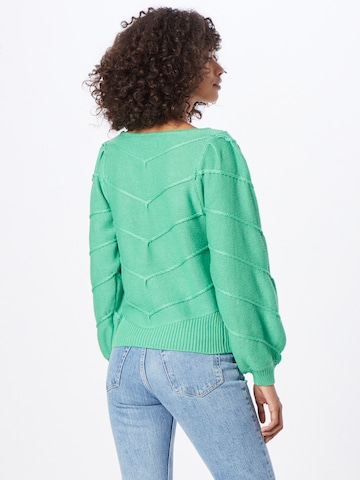 ICHI Sweter 'PILAR' w kolorze zielony
