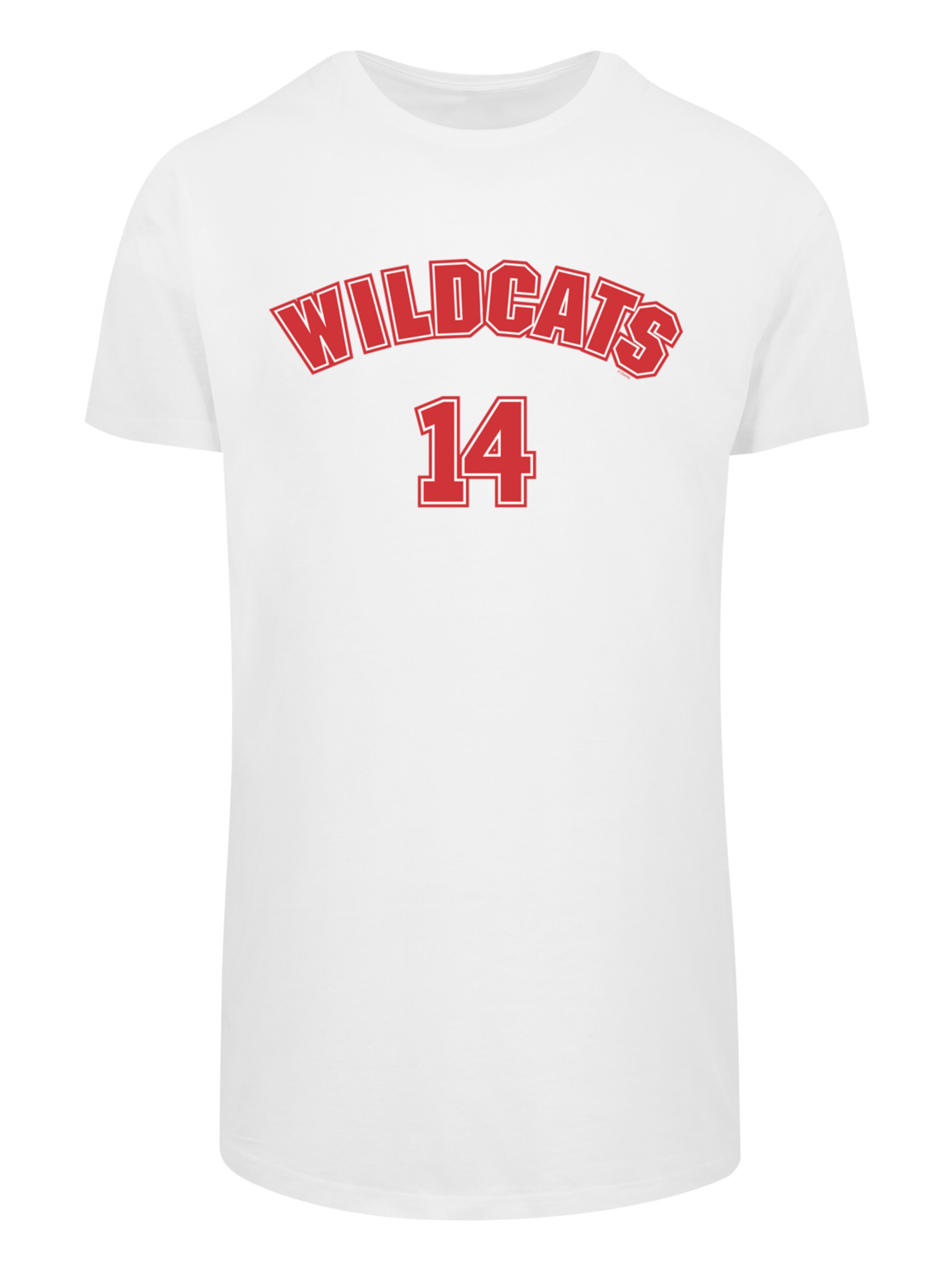 F4NT4STIC Shirt 'Disney High School Musical The Musical Wildcats 14' in Wit: voorkant