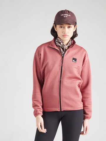 Giacca di pile funzionale 'MOGARI' di JACK WOLFSKIN in rosso: frontale