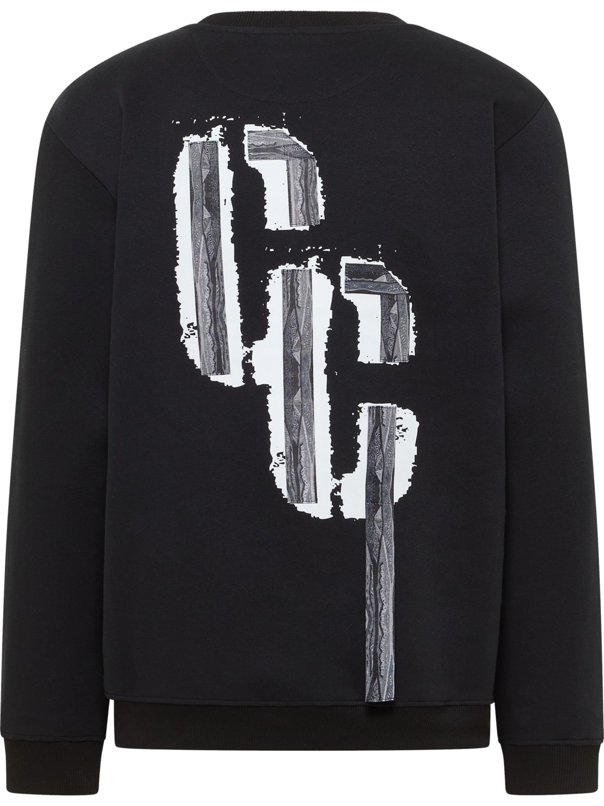 Carlo Colucci Sweatshirt 'Erba' in Schwarz