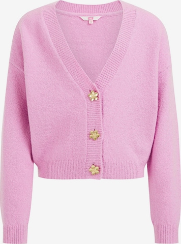 WE Fashion Strikkejakke i rosa: forside