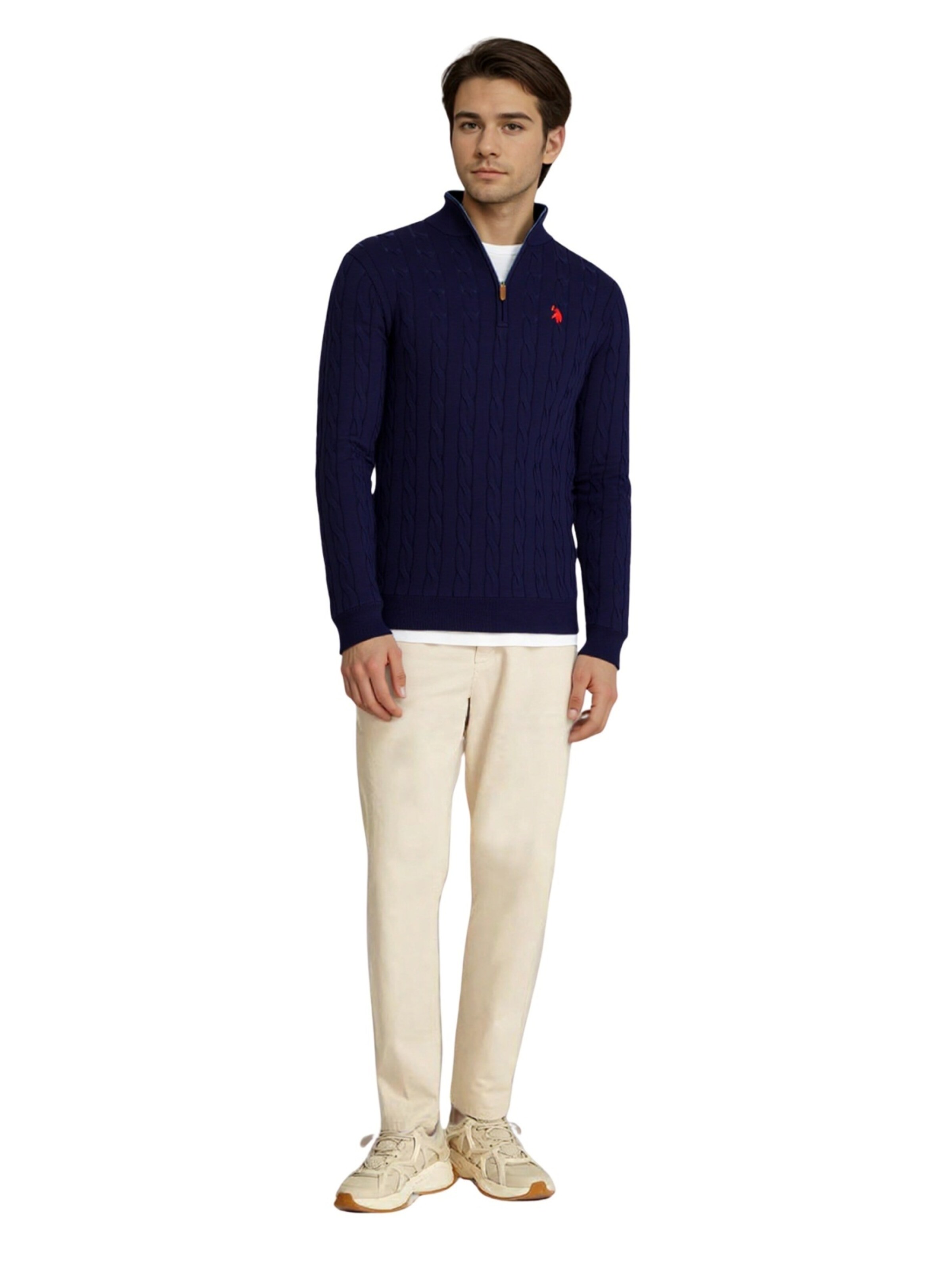 U.S. POLO ASSN. Pullover i blå: forside