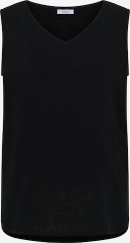 CECIL Top in Schwarz: Vorderseite