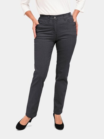 Goldner Regular Jeans 'Carla' in Grijs: voorkant