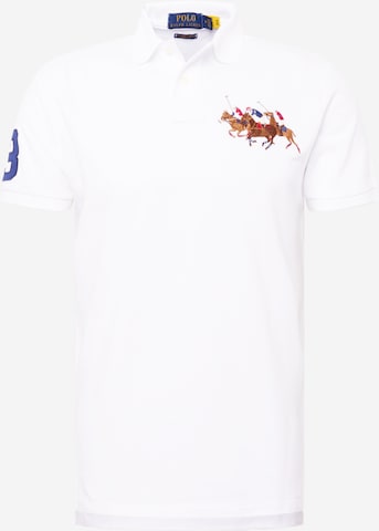 Tricou de la Polo Ralph Lauren pe alb: față