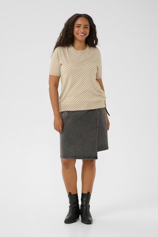 KAFFE CURVE Trui 'lizzy' in Beige