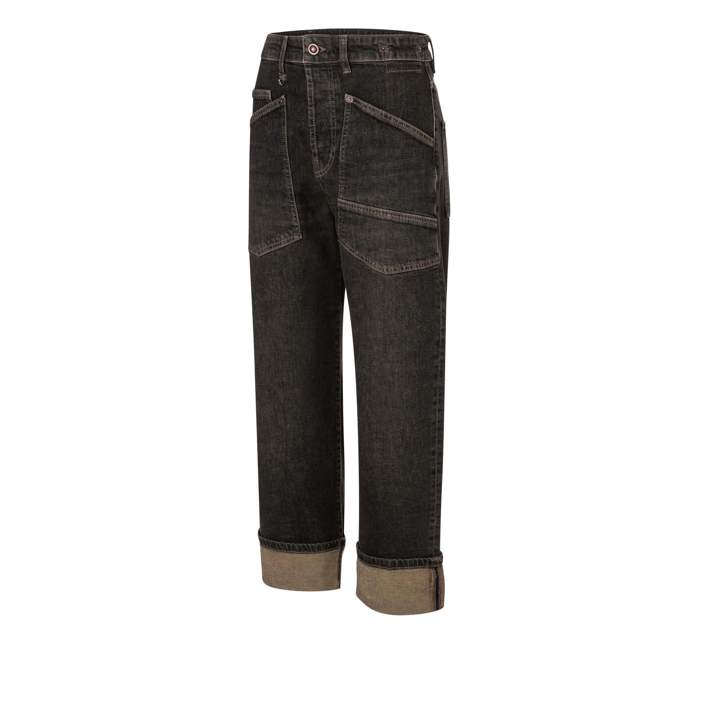 MAC Baggy Jeans in Braun