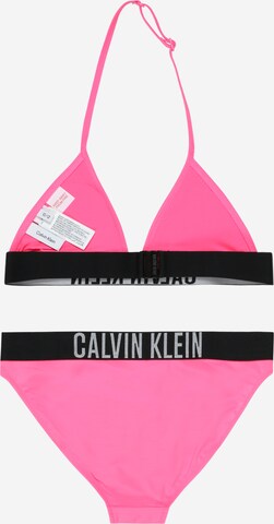 Calvin Klein Swimwear Сутиен с триъгълни чашки Бански тип бикини в розово