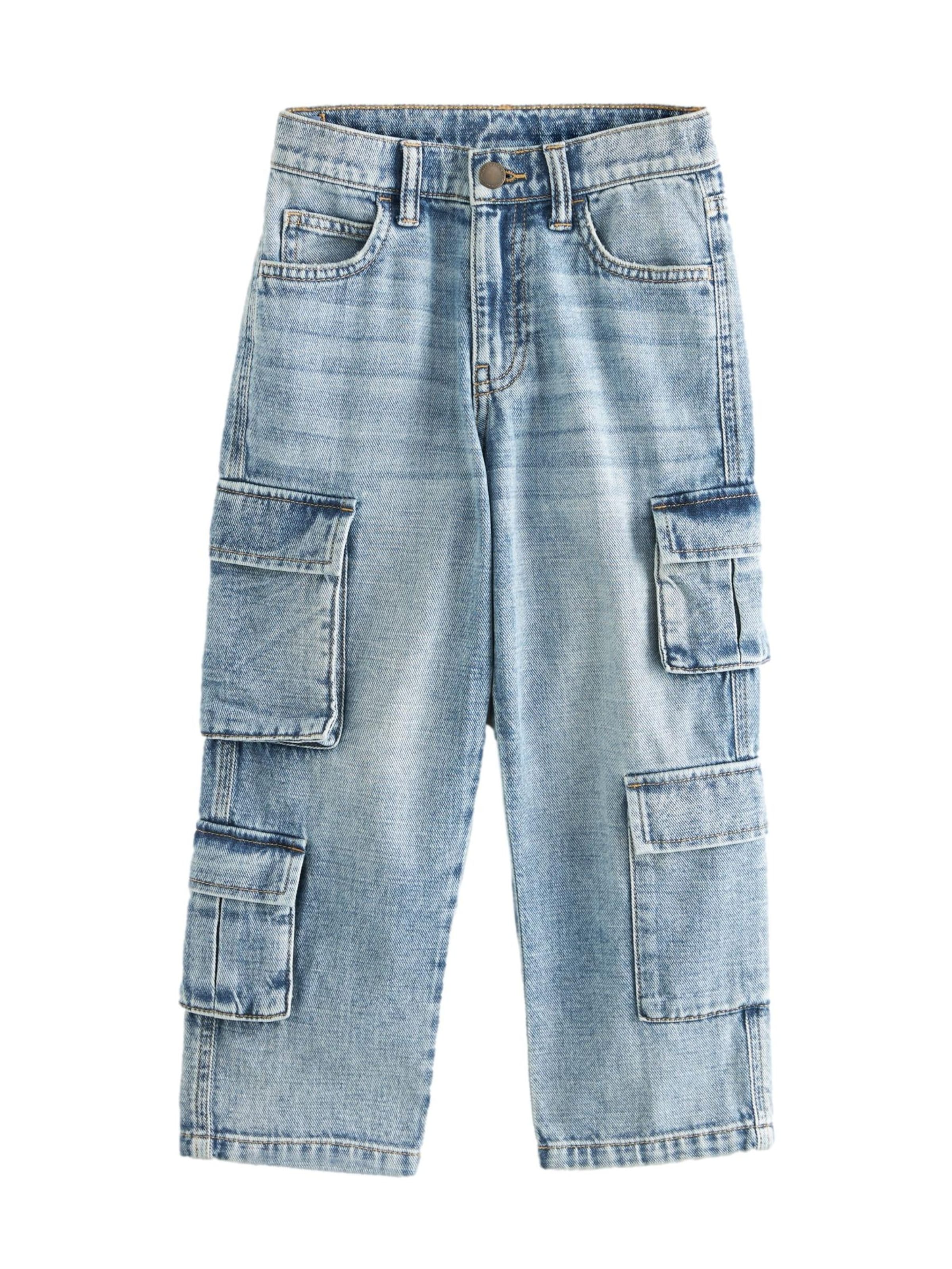 Next Loose fit Jeans in Blue: front