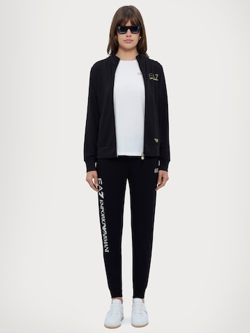 EA7 Emporio Armani - Casaco em moletão em preto