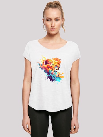 T-shirt 'Abstract player' F4NT4STIC en blanc : devant
