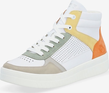 REMONTE High-Top Sneakers in White: front