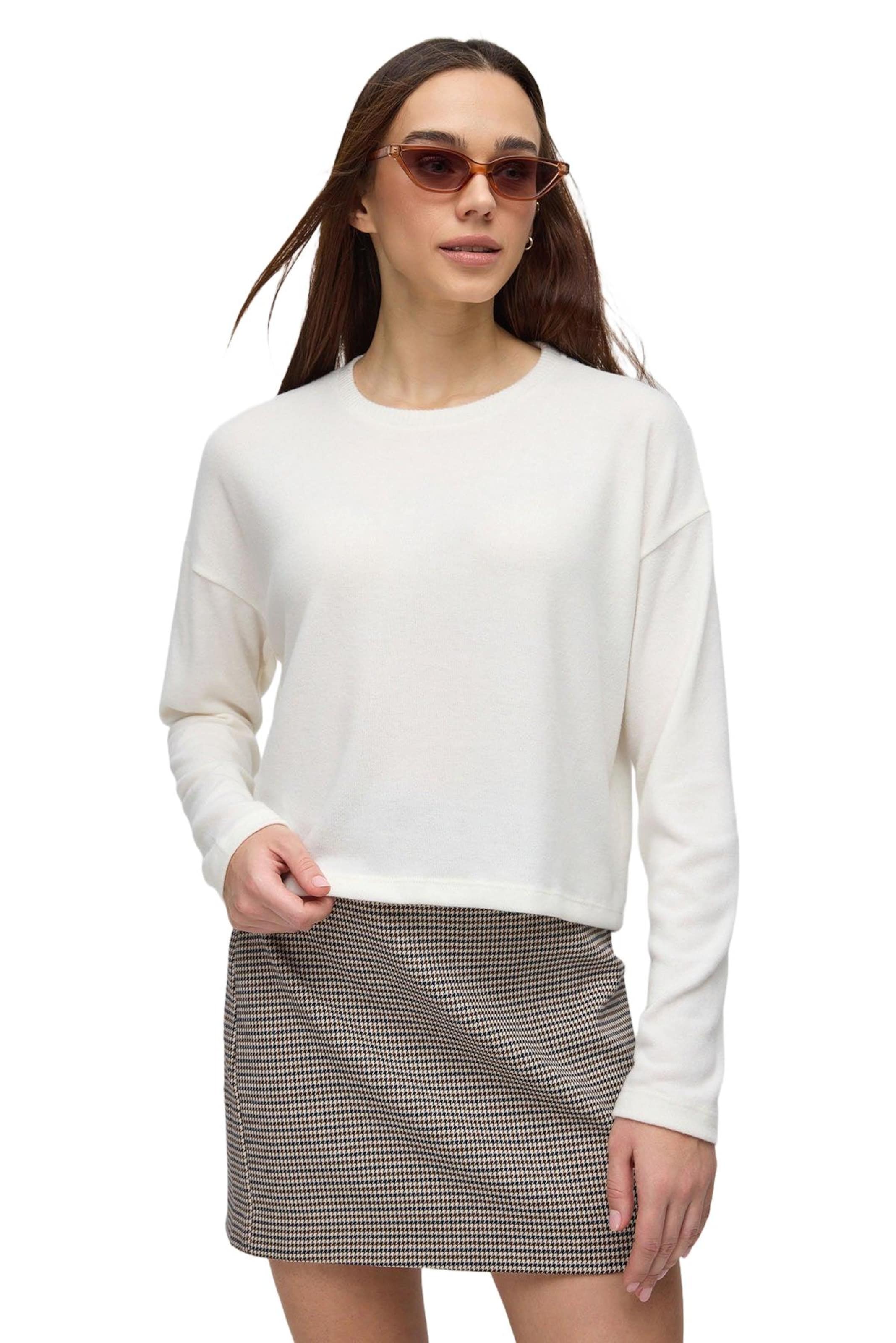 No Matter What Sweater in White: front