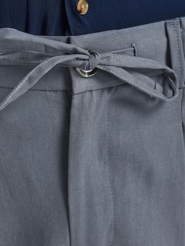 JACK & JONES Regular Pleat-Front Pants 'Ace' in Grey