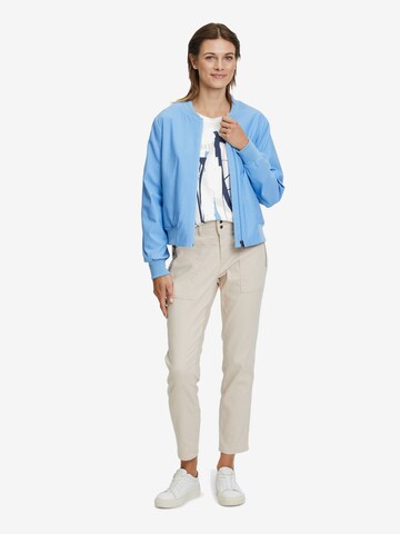 Betty & Co Blouson mit Rippbündchen in Blau