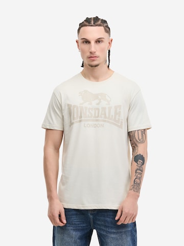 T-Shirt LONSDALE en blanc : devant