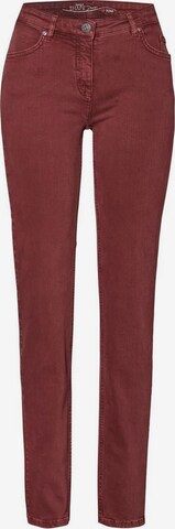 TONI Regular Jeans in Rood: voorkant