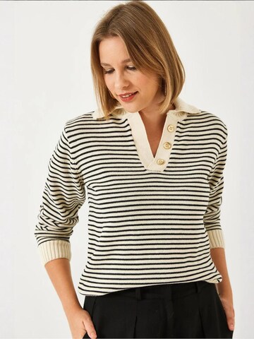 Pull-over 'Pullover' Bianco Lucci en mélange de couleurs