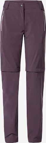VAUDE Outdoor Pants 'Farley' in Purple: front