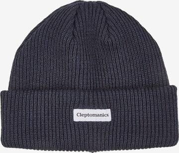 Cleptomanicx Beanie 'Shortie 2' in Blue: front