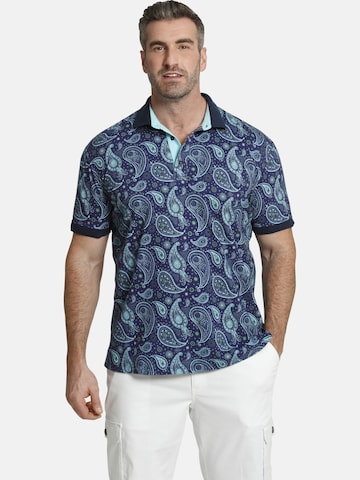 Charles Colby Shirt 'Earl Suitbert' in Blauw: voorkant