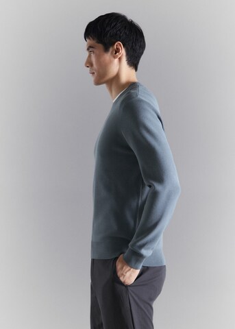 MANGO MAN Sweater 'Luxus' in Green