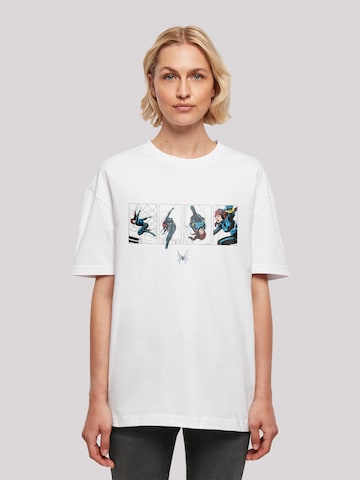 T-shirt oversize 'Schwarz Widow' F4NT4STIC en blanc : devant