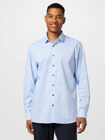 OLYMP - Regular Fit Camisa em azul: frente